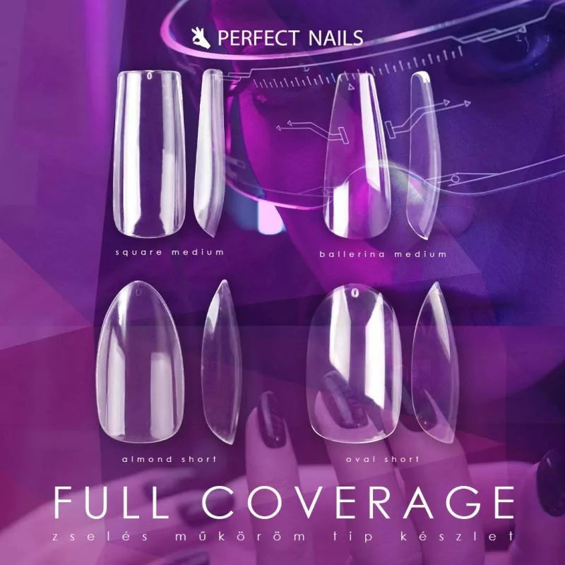 Full Coverage Gel Nail Tips - Square Medium