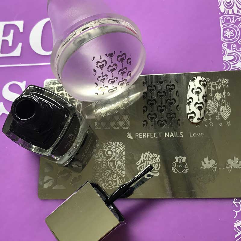 Stamping Nail Polish Black #001